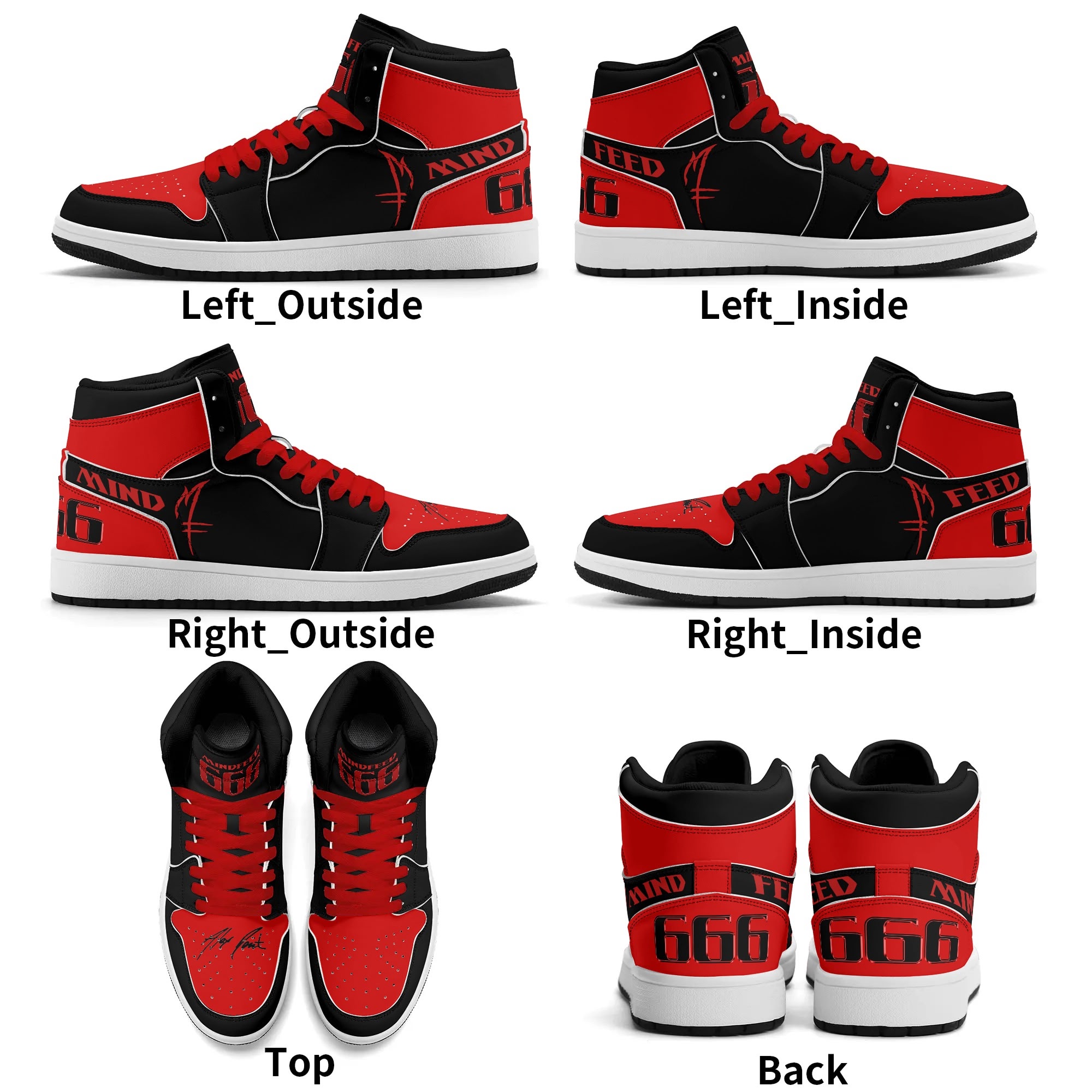 666 KICKS RED